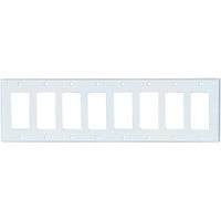 Main product image for Pro Wire CVRPLT-8W 8-Gang Box Cover Plate White 300-502